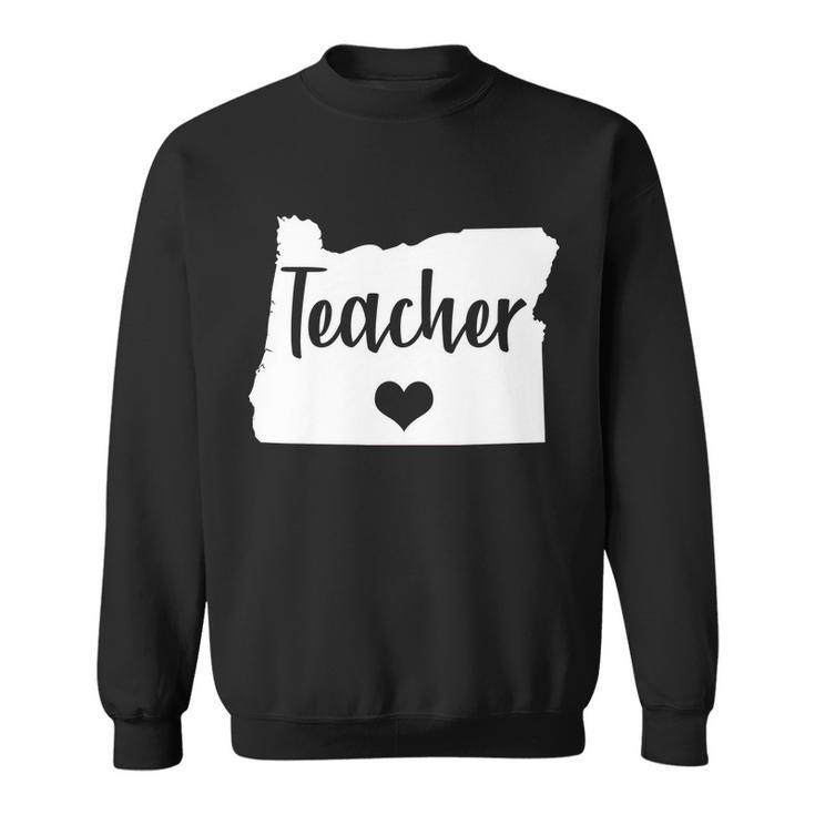 Oregon Teacher Red For Ed Sweatshirt