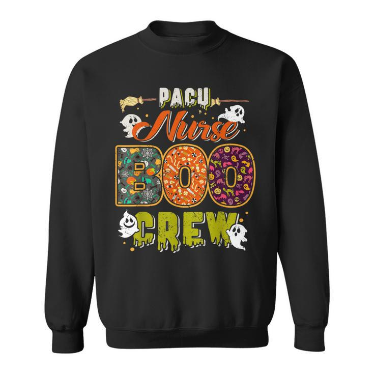 Pacu Nurse Boo Crew Rn Squad Halloween Matching  Sweatshirt
