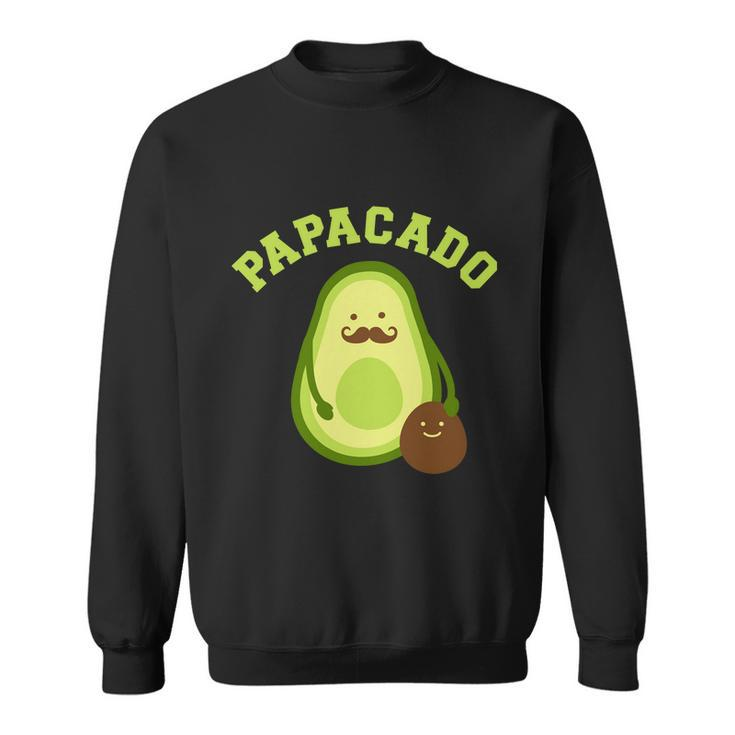 Papacado Funny Gift For New Dad Or Daddy Announcement Gift Sweatshirt