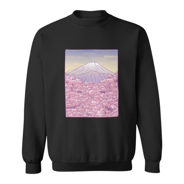 Pastel Mount Fuji Sweatshirt