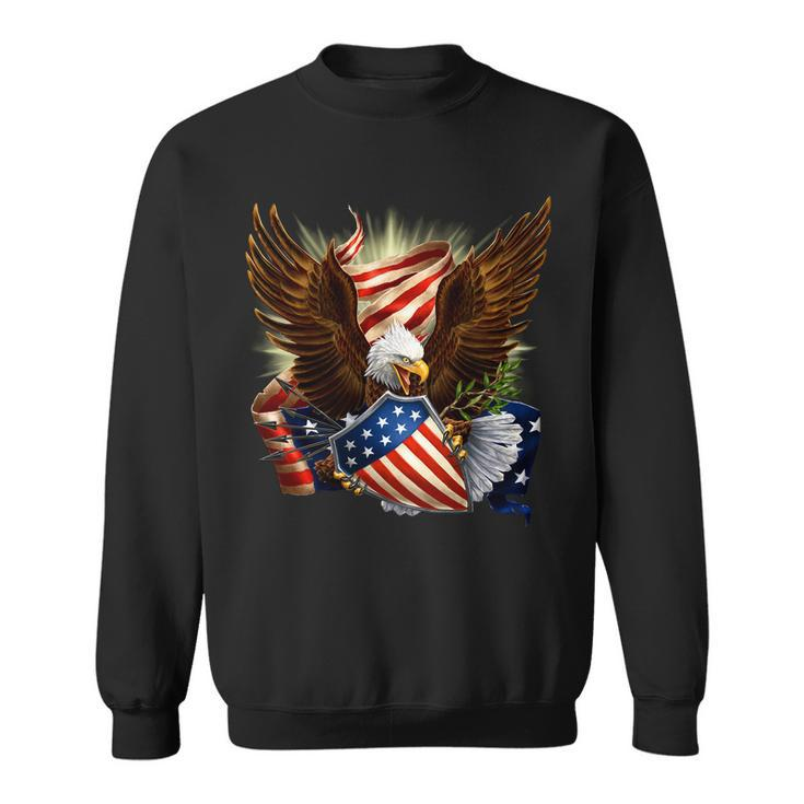 Patriot Eagle American Shield Tshirt Sweatshirt
