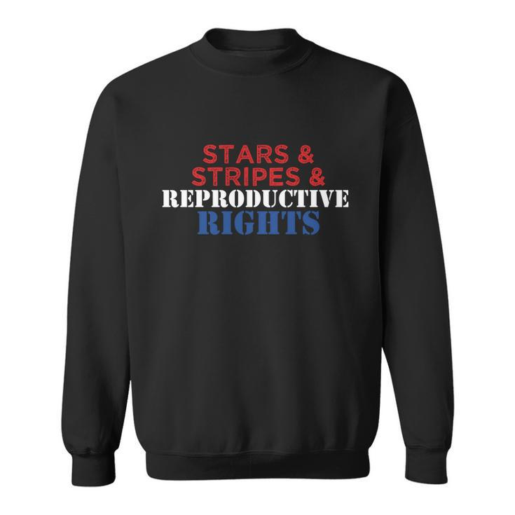 Patriotic 4Th Of July Gift Stars Stripes Reproductive Right Gift V2 Sweatshirt