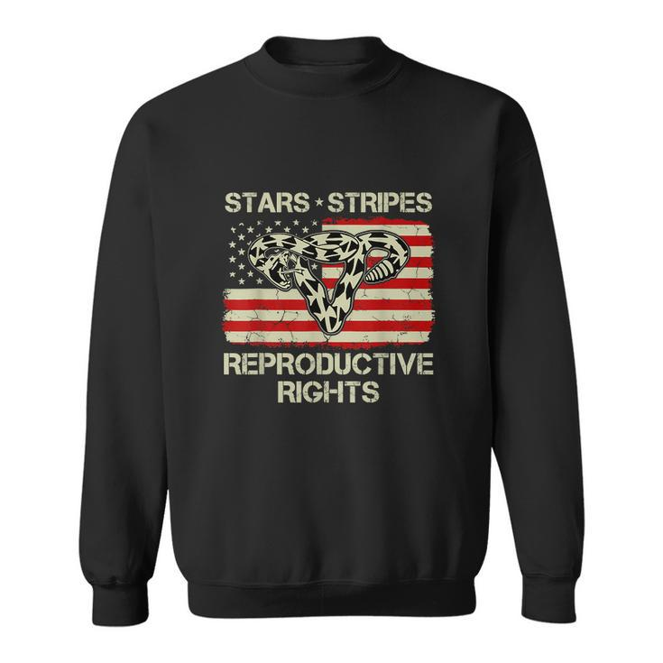 Patriotic 4Th Of July Stars Stripes Reproductive Right V2 Sweatshirt