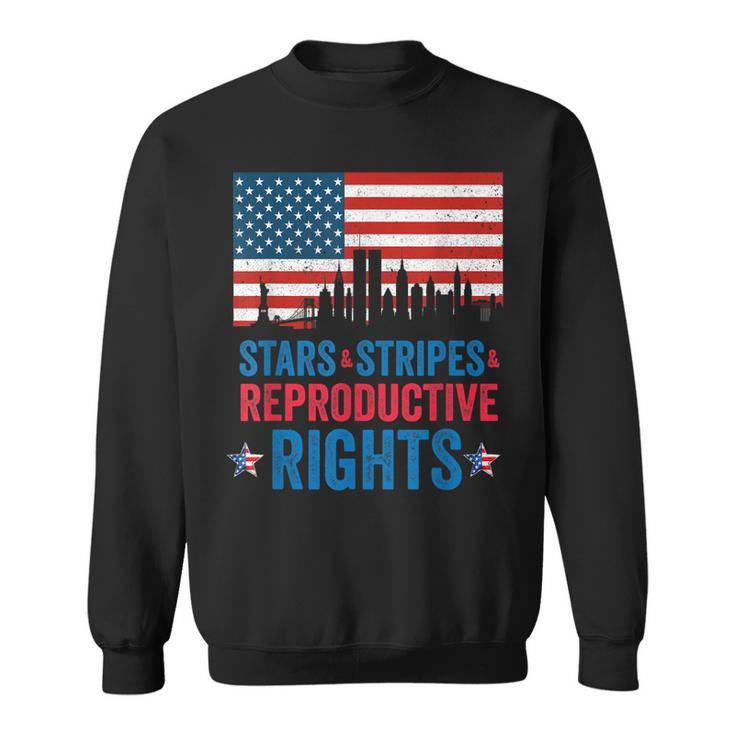 Patriotic 4Th Of July  Stars Stripes Reproductive Right  V4 Sweatshirt