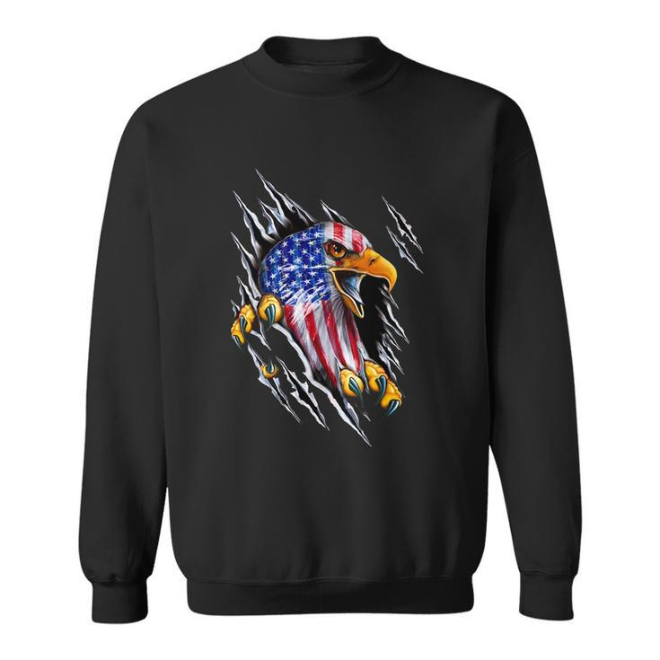 Patriotic Eagle Shirt 4Th Of July Usa American Flag Sweatshirt