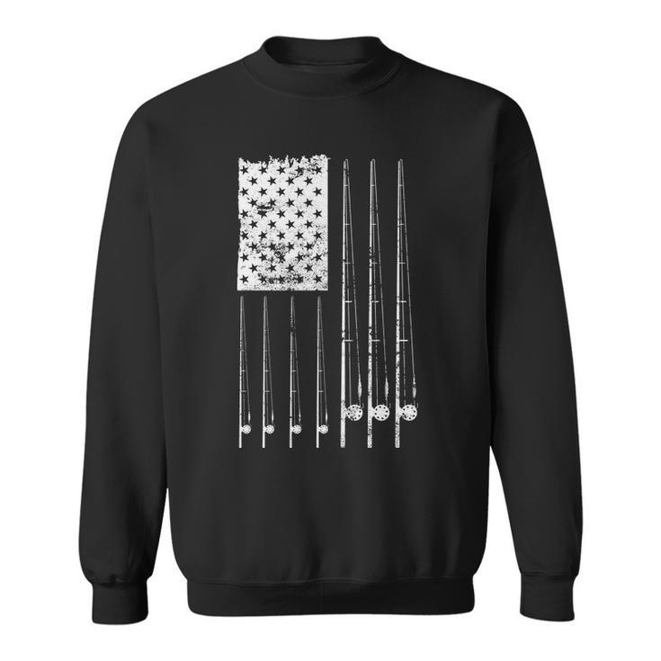 Patriotic Fishing American Flag Tshirt Sweatshirt