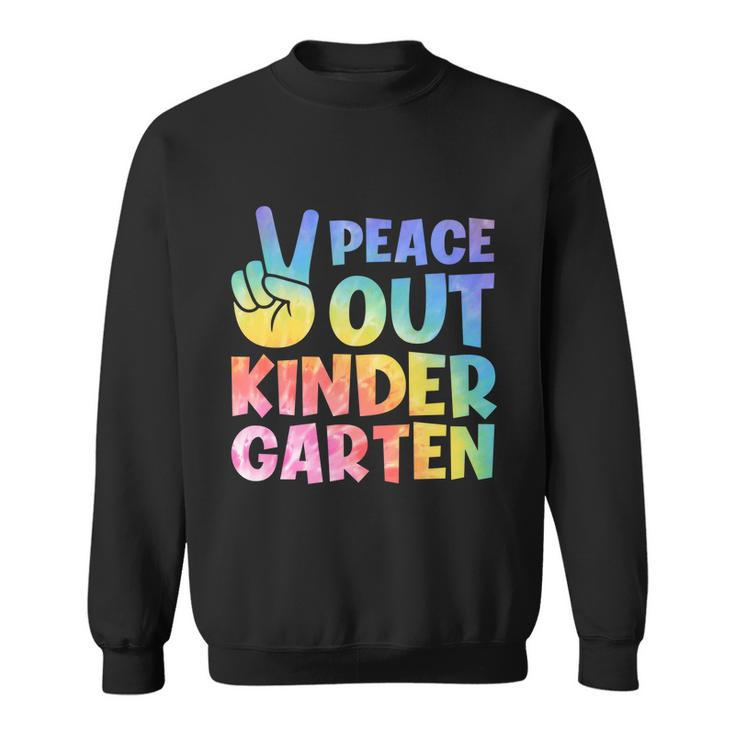 Peace Out Kindergarten Grade 2022 Happy Last Day Of School Gift Sweatshirt