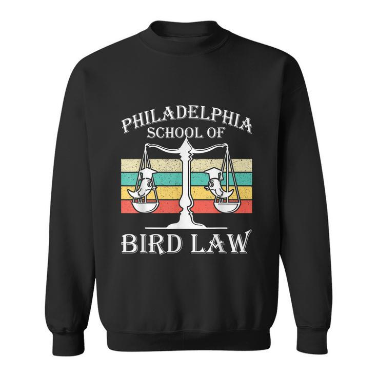 Philadelphia School Of Bird Law Vintage Bird Lover Graphic Design Printed Casual Daily Basic Sweatshirt