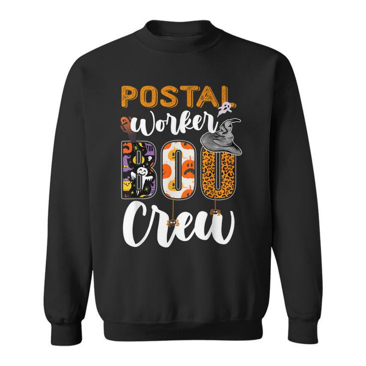 Postal Worker Boo Crew Funny Halloween Technician Matching  Sweatshirt