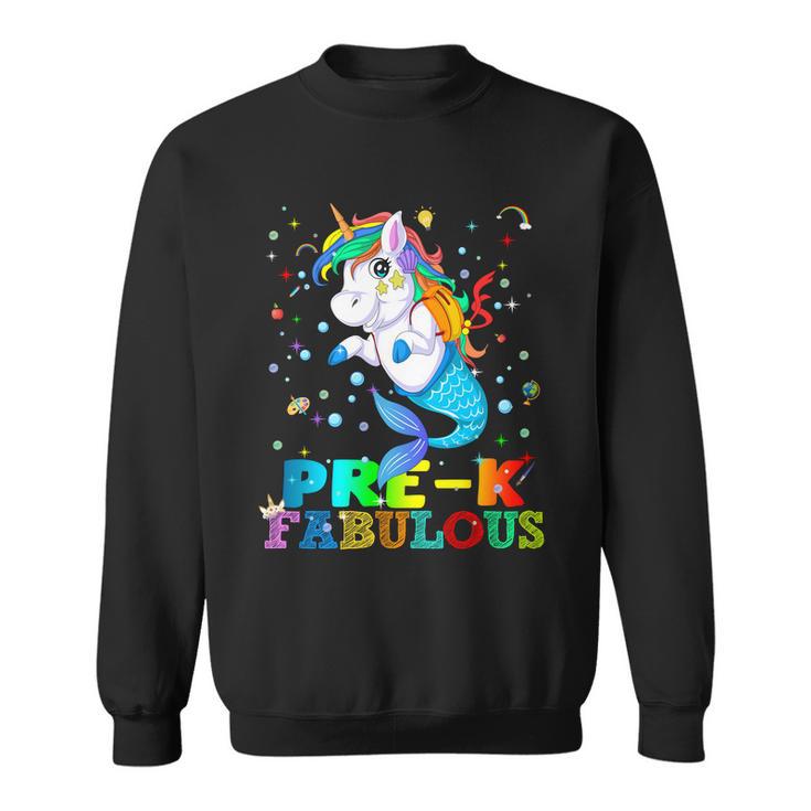 Pre K Fabulous Mermaid Unicorn Sweatshirt