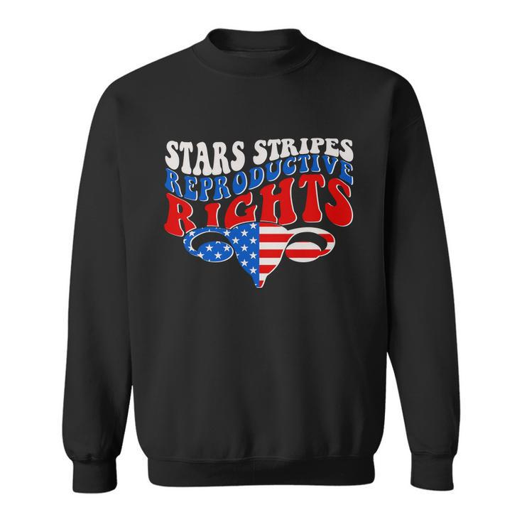 Pro Roe Stars Stripes Reproductive Rights Sweatshirt
