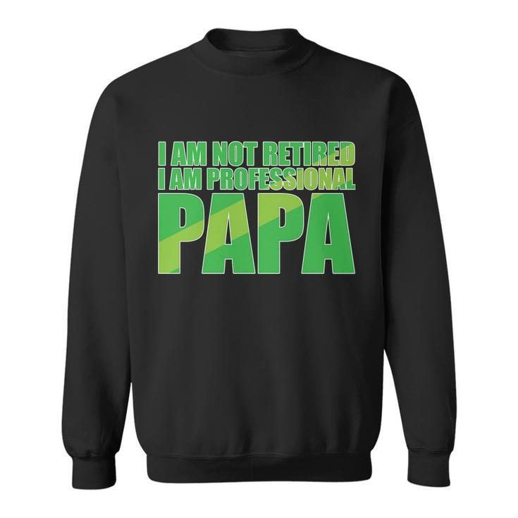 Professional Papa Im Not Retired Sweatshirt