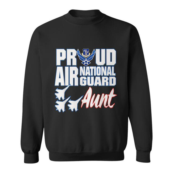 Proud Air National Guard Aunt Usa Military Women Sweatshirt