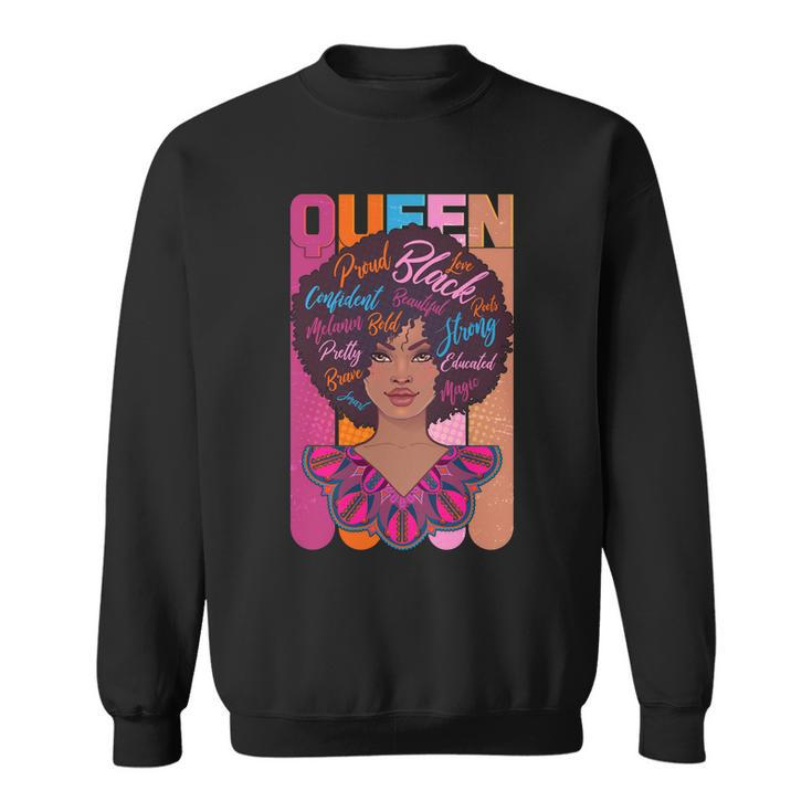 Proud Black African American Queen Sweatshirt