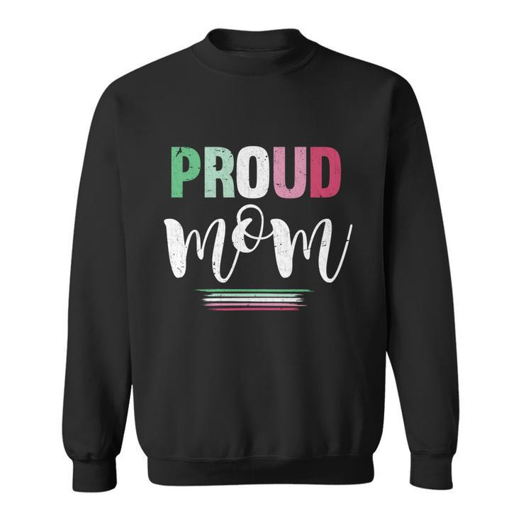 Proud Mom Abrosexual Flag Lgbtq Mothers Day Abrosexual Gift Sweatshirt