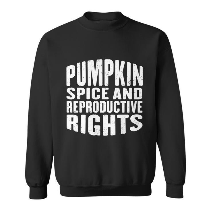 Pumpkin Spice And Reproductive Rights Fall Feminist Choice Great Gift Sweatshirt