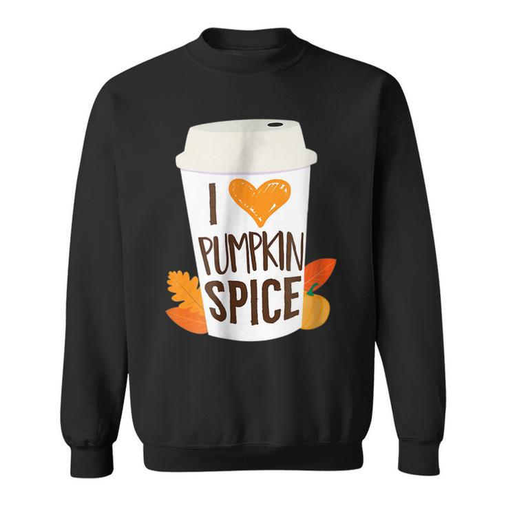 Pumpkin Spice Coffee Latte Fall Autumn Season And Halloween  Sweatshirt