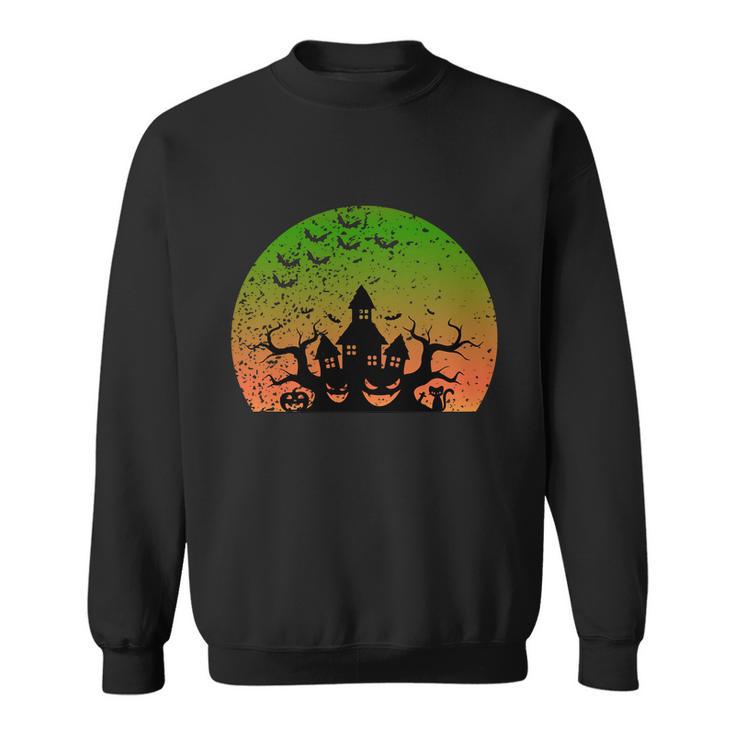 Pumpkin Witch Castle Halloween Quote Sweatshirt