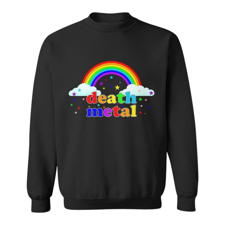 Rainbow Death Metal Logo Sweatshirt