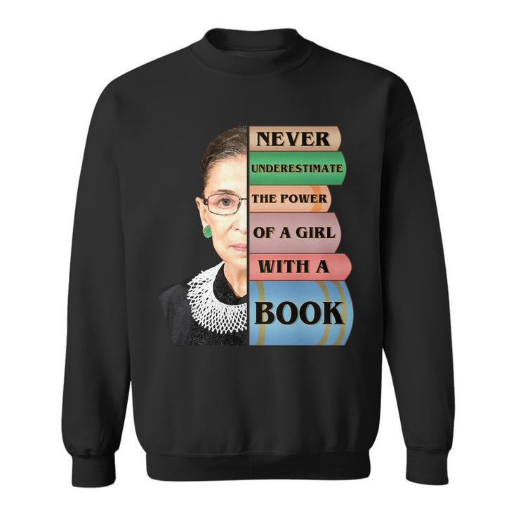 Rbg Never Underestimate Ruth Bader Ginsburg Tshirt Sweatshirt