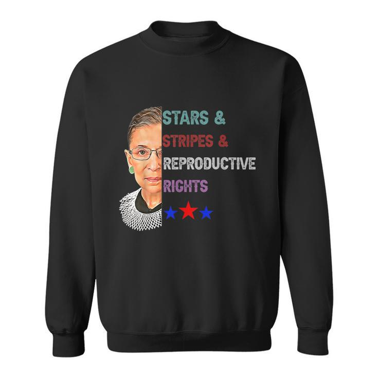 Rbg Ruth Stars Stripes Reproductive Rights 4Th Of July Womenn Sweatshirt