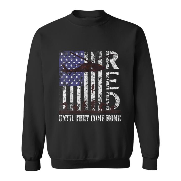 Red Friday Remember Everyone Deployed Us Flag Army Vintage Sweatshirt