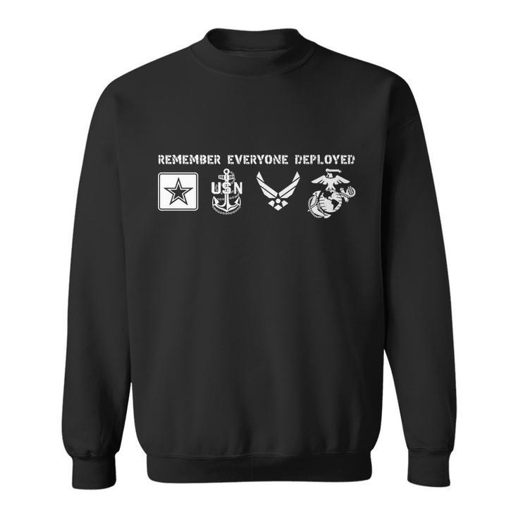 Remember Everyone Deployed Veterans Tshirt Sweatshirt