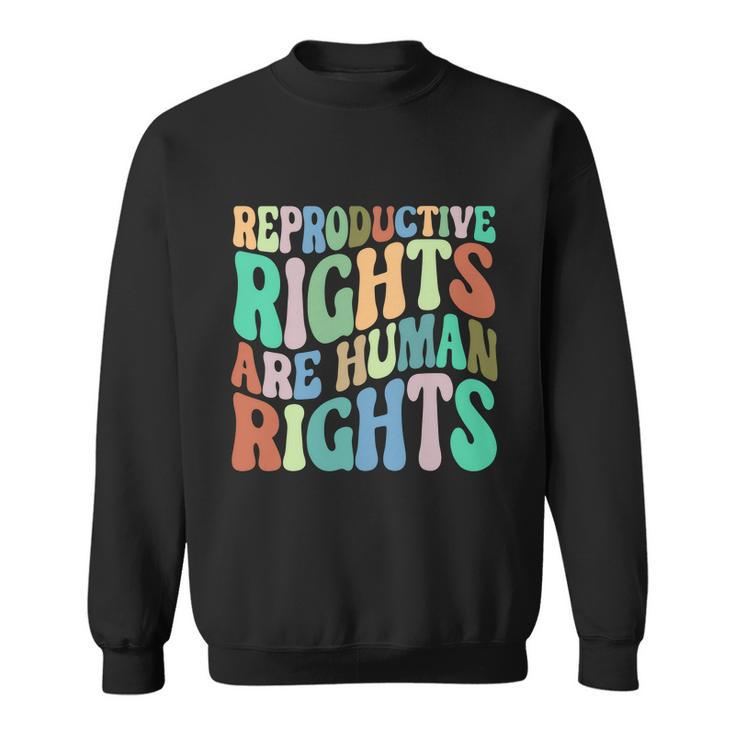 Reproductive Rights Are Human Rights Feminist Pro Choice Sweatshirt