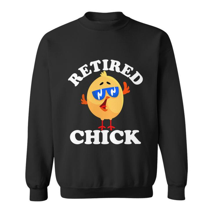 Retired Chick Nurse Chicken Retirement 2021 Colleague Funny Gift Sweatshirt