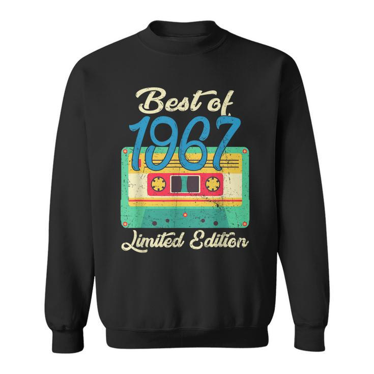 Retro Best Of 1967 Cassette Tape 55Th Birthday Decorations  Men Women Sweatshirt Graphic Print Unisex