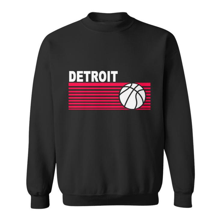 Retro Detroit Basketball Classic Logo Sweatshirt