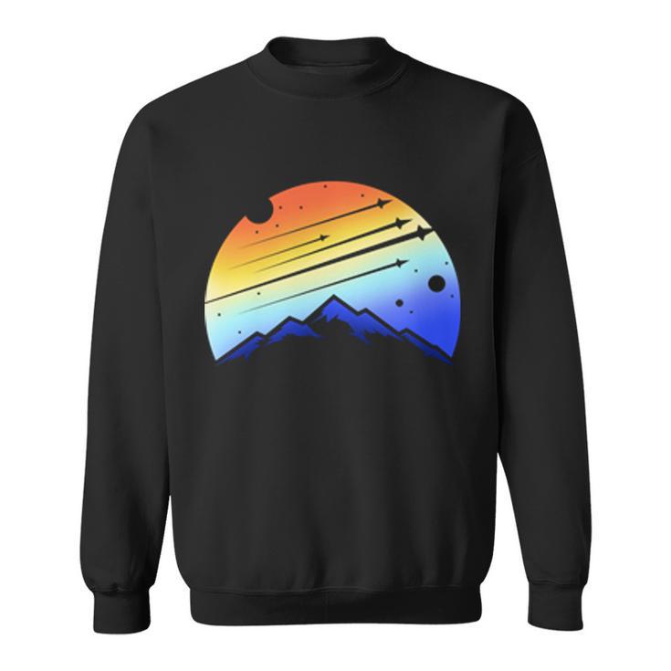 Retro Mountain Stars Sweatshirt