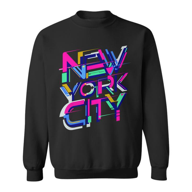 Retro New York City Graphic Design Printed Casual Daily Basic Sweatshirt