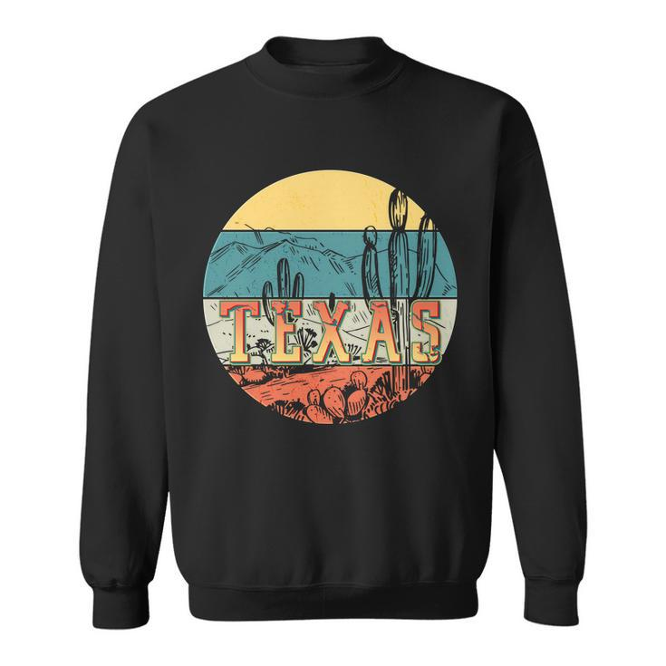 Retro Texas Desert Emblem Sweatshirt