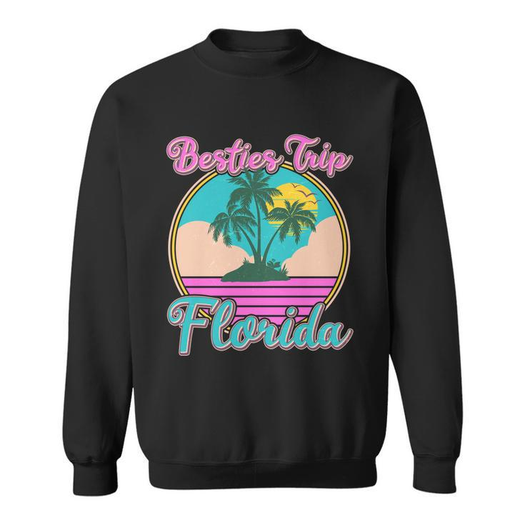 Retro Vintage Besties Trip Florida Sweatshirt