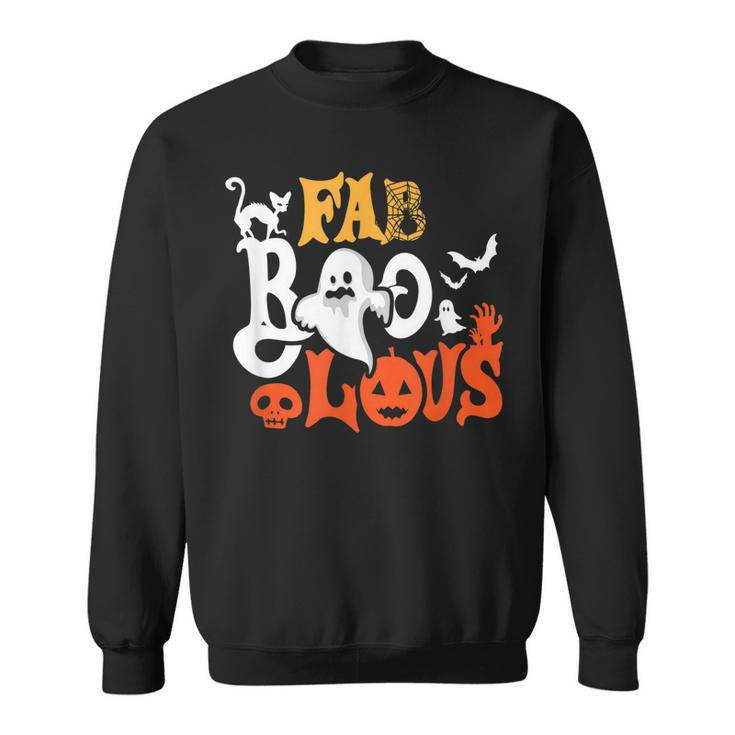 Retro Vintage Boo Fabboolous Halloween Party Costume  Sweatshirt