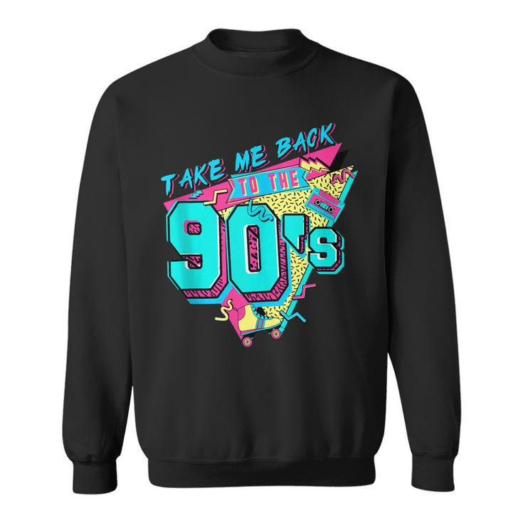 Retro Vintage Music Tape 90S Take Me Back To The 90S  Men Women Sweatshirt Graphic Print Unisex