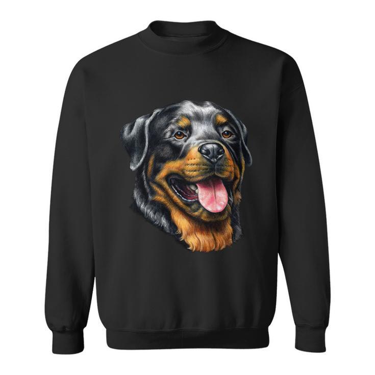 Rottweiler Face Sweatshirt