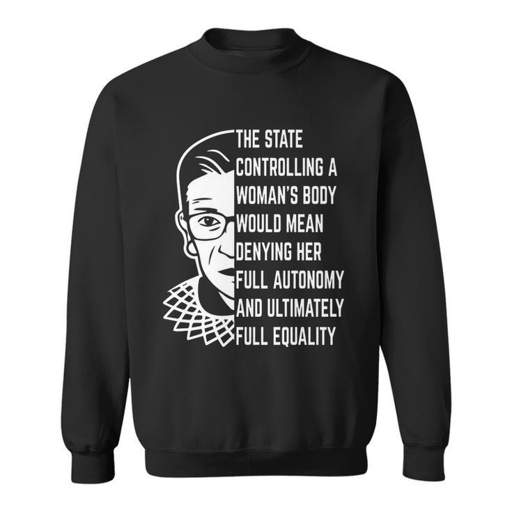 Ruth Bader Ginsburg Defend Roe V Wade Rbg Pro Choice Abortion Rights Feminism Sweatshirt