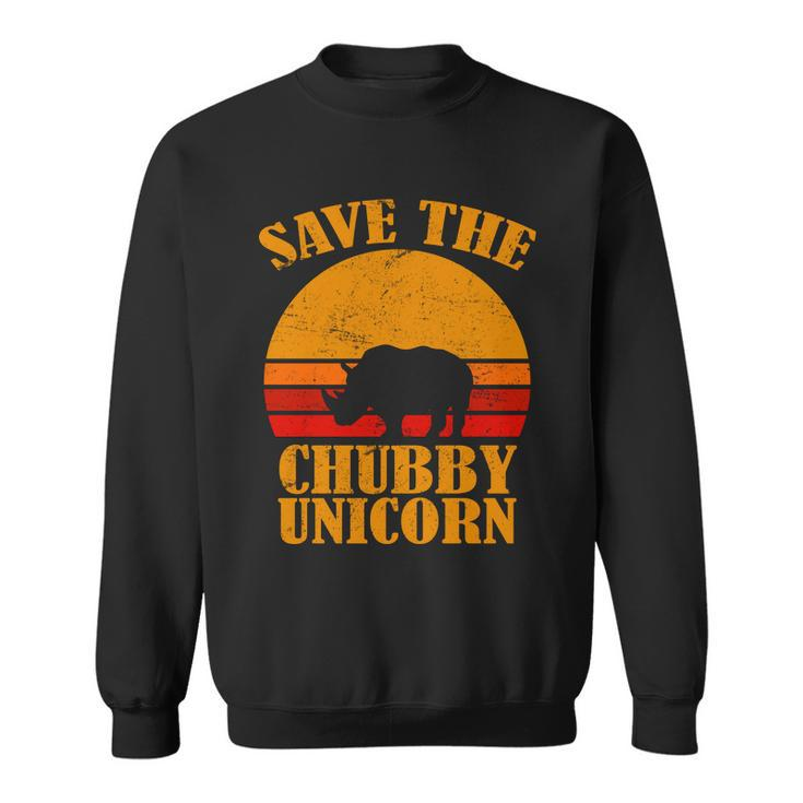 Save The Chubby Unicorn Distressed Sun Tshirt Sweatshirt