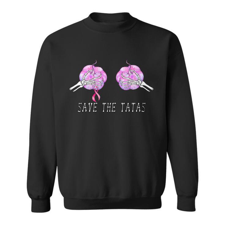 Save The Tatas Halloween Breast Cancer Awareness Tshirt Sweatshirt