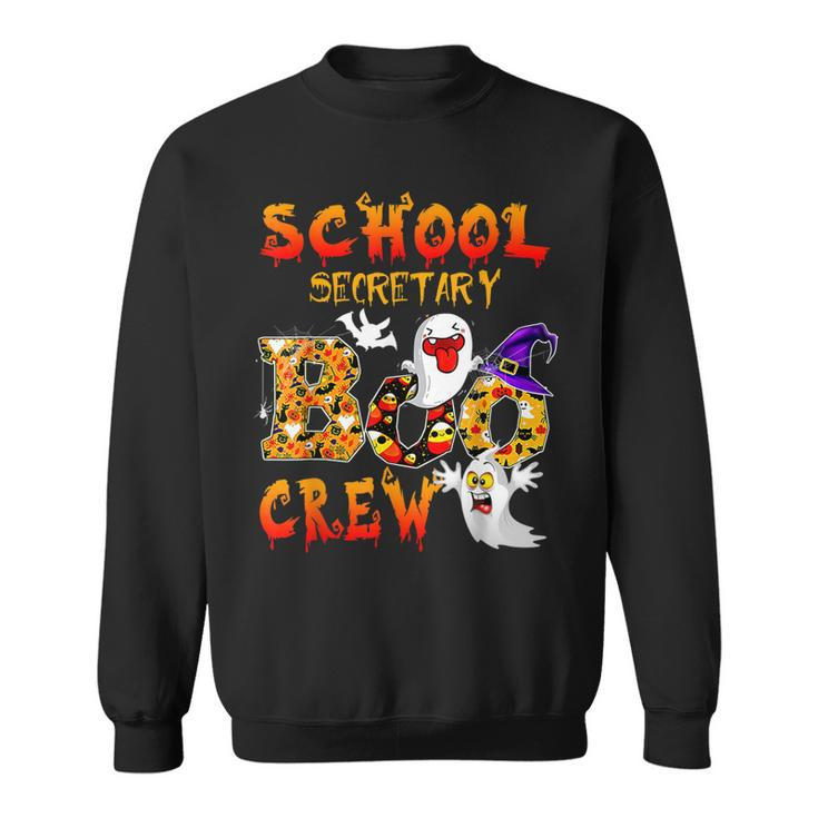 School Secretary Boo Crew Halloween School Men Women Kid  Sweatshirt