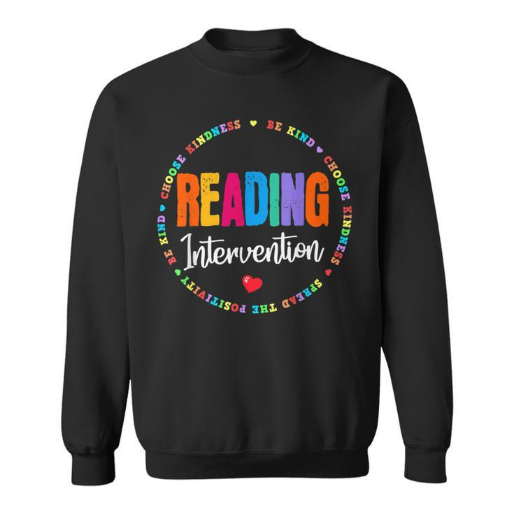 School Support Specialist Teacher Squad Reading Intervention V2 Sweatshirt
