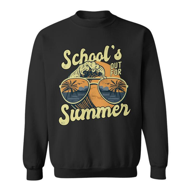 Schools Out For Summer For Teacher Cool Last Day Vintage Sweatshirt