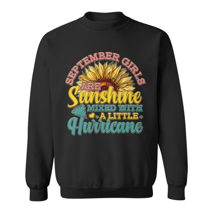 September Girls Sunshine And Hurricane Cute Sweatshirt
