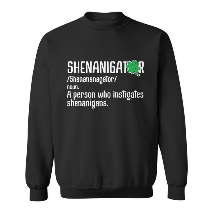 Shenanigator Definition St Patricks Day Graphic Design Printed Casual Daily Basic V4 Sweatshirt