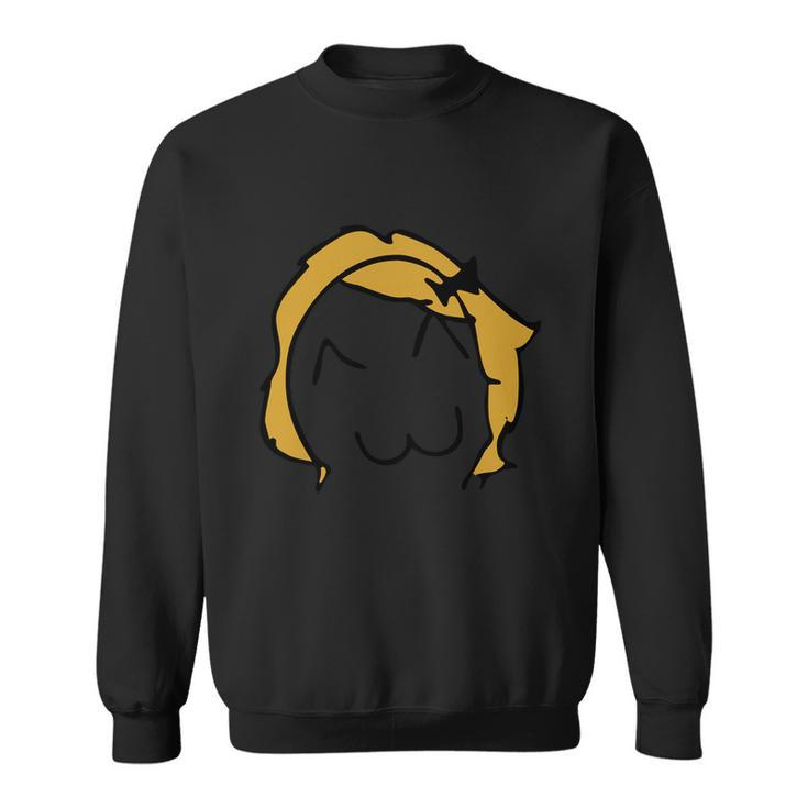 Silhouette Design Derp Meme Funny Troll Face Sweatshirt