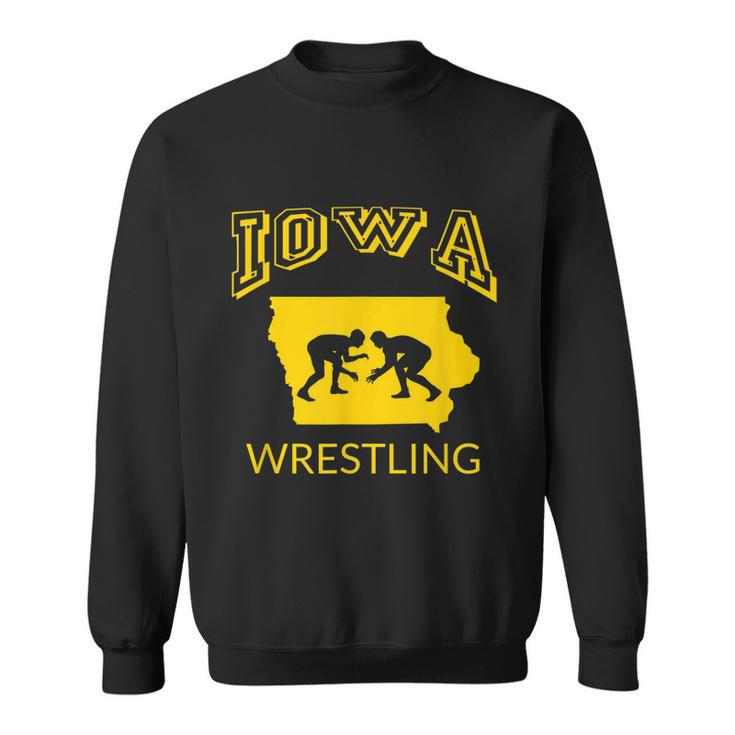 Silhouette Iowa Wrestling Team Wrestler The Hawkeye State Tshirt Sweatshirt