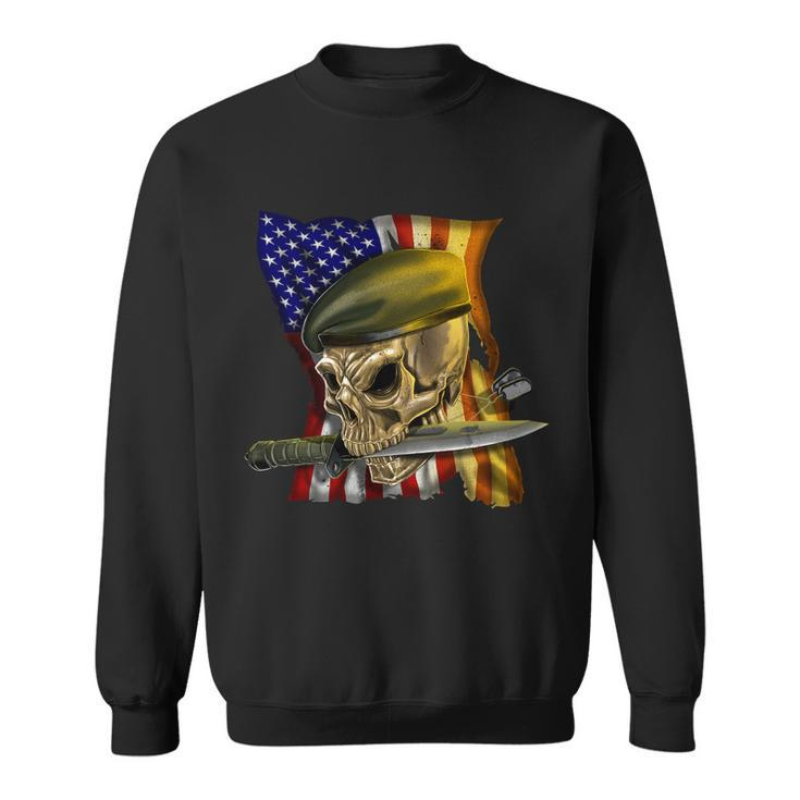Skull Beret Military Tshirt Sweatshirt