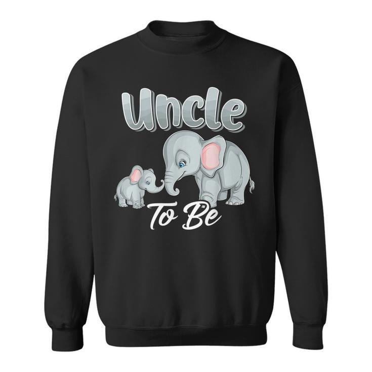 Soon Uncle To Be Elephants For Baby Shower Gender Reveal Men  Men Women Sweatshirt Graphic Print Unisex